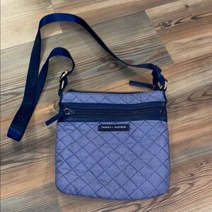 Tommy Hilfiger Navy Quilted Crossbody Bag